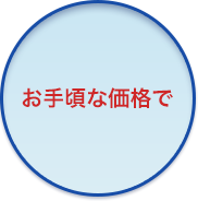 お手頃な価格で
